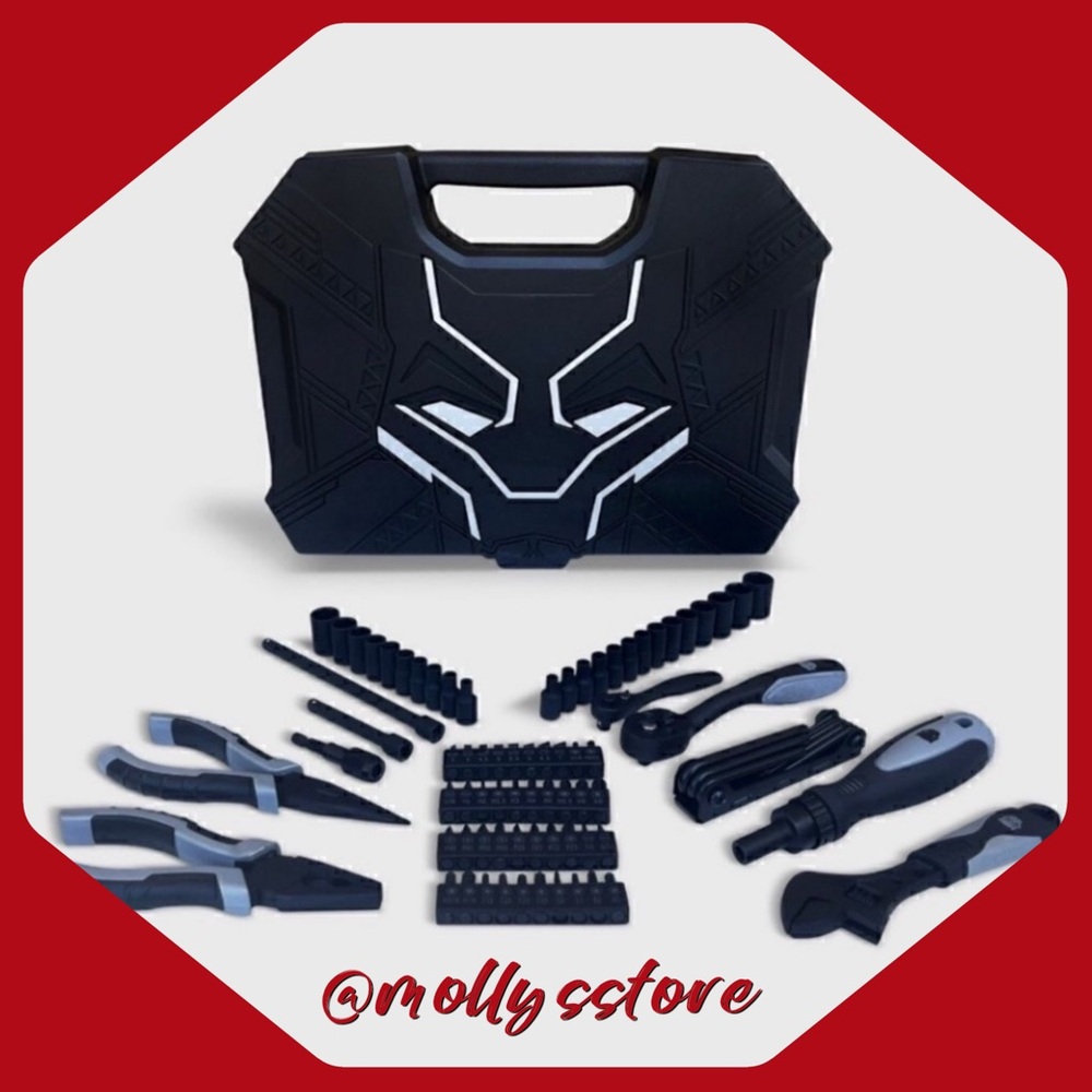 ā„ļø NewĀ Marvel Comics Avengers Black Panther 82 Piece Tool Kit - Picture 2 of 3